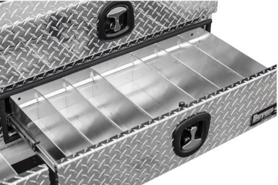 Picture of Buyers Compression Latch Topsider Diamond Tread Aluminum HD Flatbed Contractor w/Lower Drawers