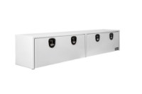 Picture of Buyers Dual Latch Gloss White Smooth Aluminum Topsider Truck Toolbox