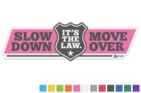 Picture of Zip's Vinyl Window Decal - Slow Down Move Over It's The Law