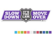 Picture of Zip's Vinyl Window Decal - Slow Down Move Over It's The Law