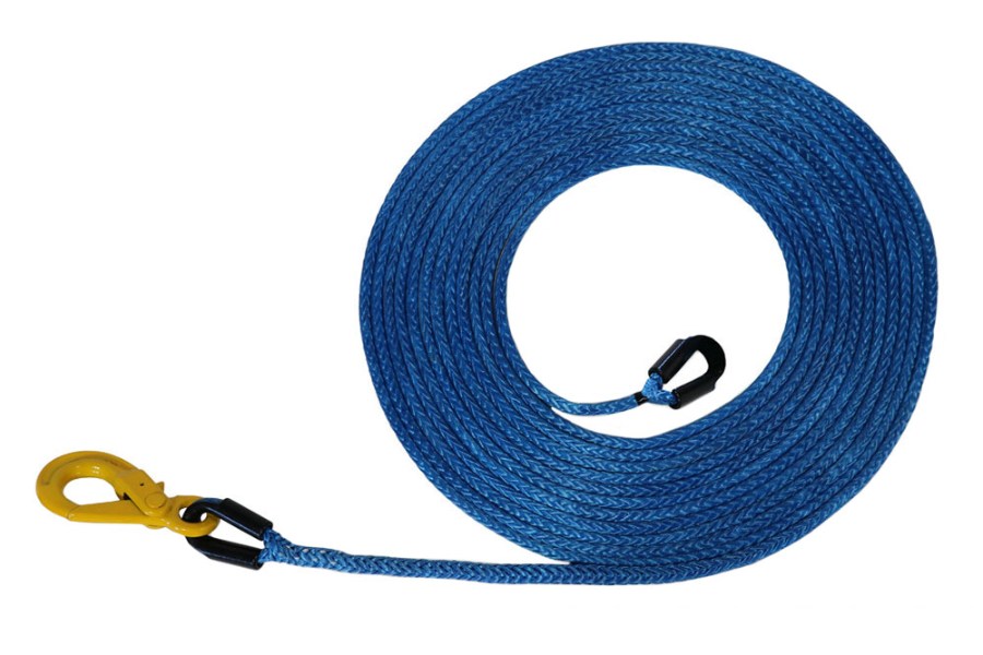 Picture of Amsteel-Blue Light Duty Synthetic Rope Extensions with Self-Locking Hook and
Thimble | 5/16"-1/2"