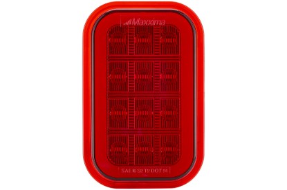Picture of Maxxima 3"x5" Red Rectangular STT - Glow Edge