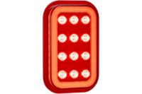 Picture of Maxxima 3"x5" Red Rectangular STT - Glow Edge