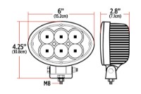 Picture of Trux 6" Oval Work Light - 5400 Lumens