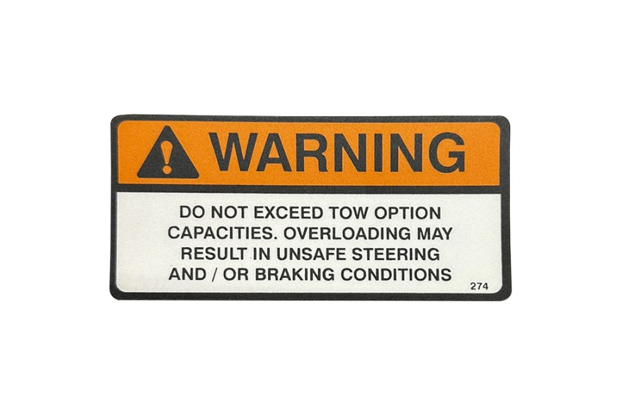 Picture of Overloading Tow Option Decal