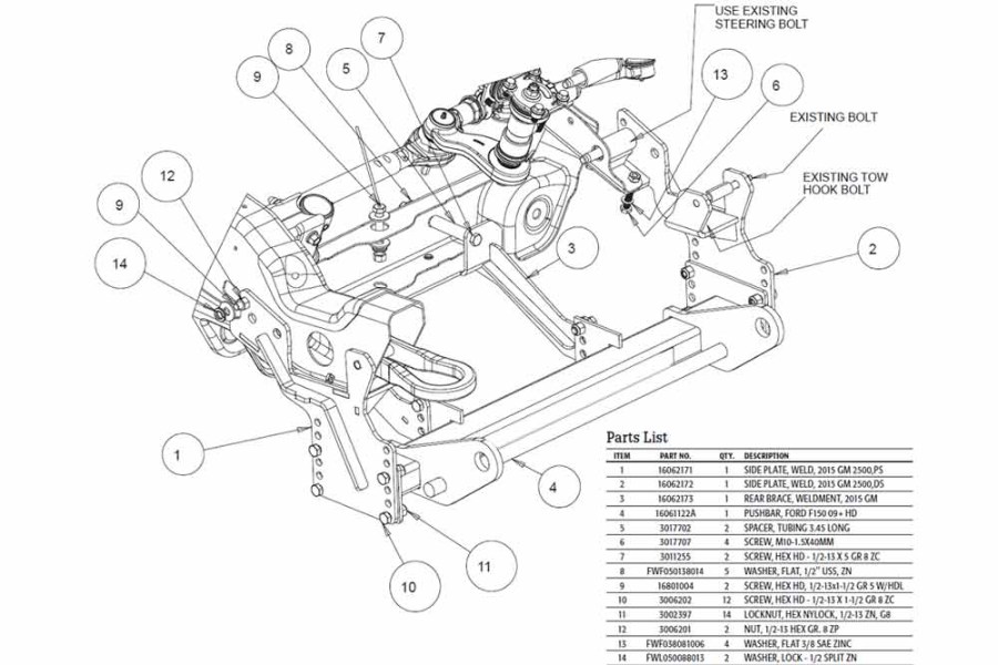 Picture of SnowDogg Mount Gm 2500/3500 2020-2024
