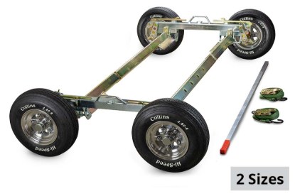 Picture of Collins Hi-Speed Dolly HERO Zinc Plated Aluminum Cross Rails & Aluminum Diamond Cut Wheel