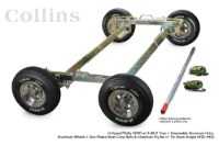 Picture of Collins Hi-Speed Dolly HERO Zinc Plated Aluminum Cross Rails & Aluminum Diamond Cut Wheel
