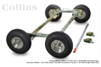 Picture of Collins Hi-Speed Dolly HERO Zinc Plated Aluminum Cross Rails & Aluminum Diamond Cut Wheel