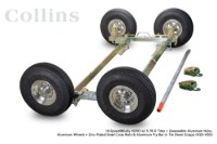 Picture of Collins Hi-Speed Dolly HERO Zinc Plated Aluminum Cross Rails & Aluminum Diamond Cut Wheel