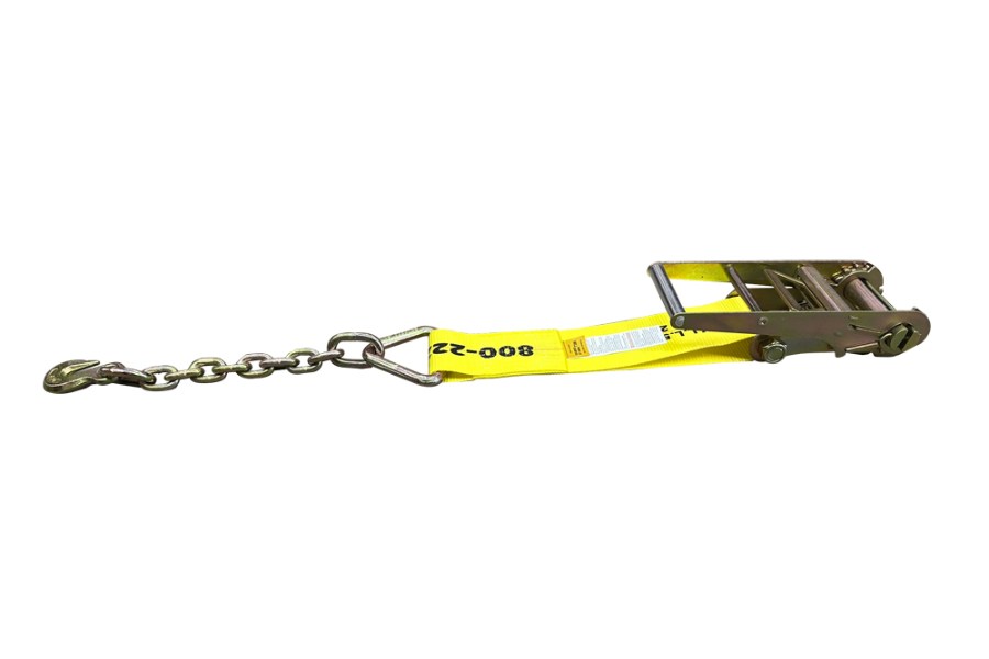 Picture of Zips 4"x18" Fixed End Cargo Strap with Chain and Grab Hook