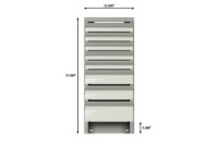 Picture of CTech 8 Drawer White Palfinger PAL Pro 58 2nd VT Toolbox System