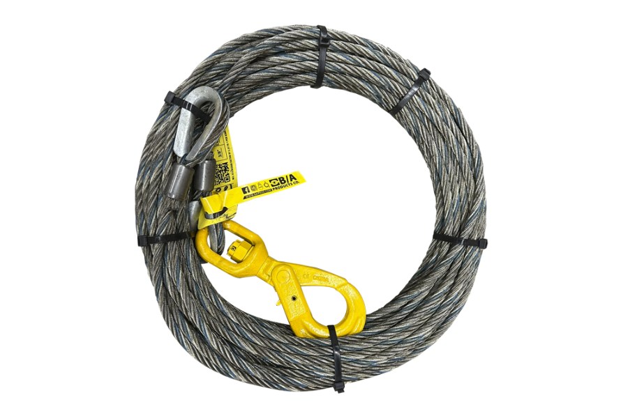 Picture of B/a Steel Core Cable with Self-Locking Swivel Hook and Thimble Ends