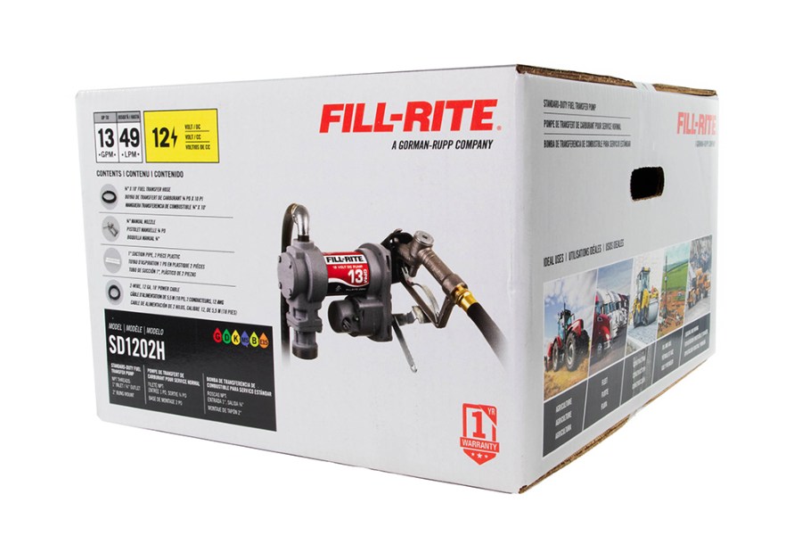 Picture of Fill-Rite 12V DC 13 GPM Fuel Transfer Pump with Nozzle