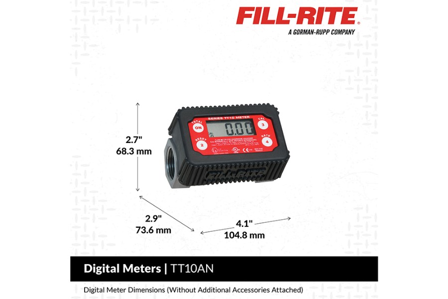 Picture of Fill-Rite 2-35 GPM 4-Digit Digital Fuel Transfer Meter