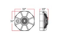 Picture of Trux 3" Dual Color Magnetic/Hangable Hazard LED Light