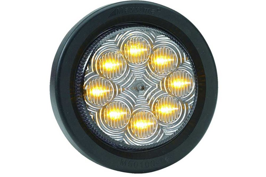 Picture of Maxxima 2" Round LED Clearance Light with Clearn Lens, Grommet and Short Wire
