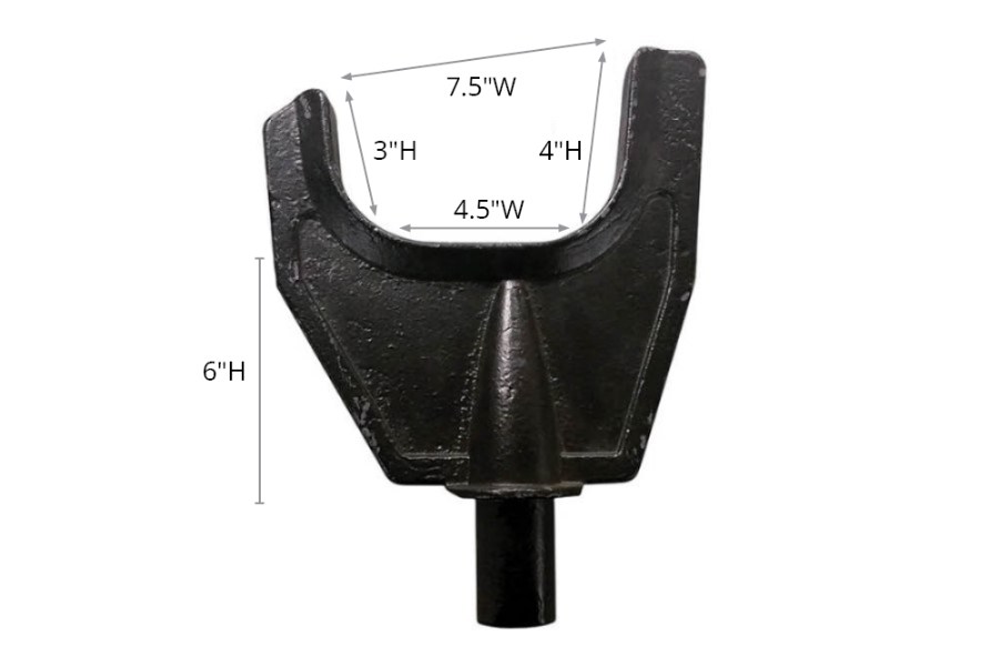 Picture of Miller Medium Offset Axle Fork Set - 6" Wide Opening