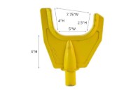 Picture of Miller Medium Round Axle Fork - 7.25" Wide Opening