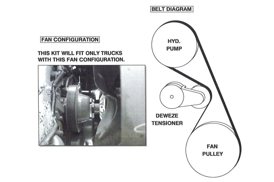 Picture of DewEze A Clutch Pump Mt Kit Freightliner M2 2011-2025 Side Port Complete Kit