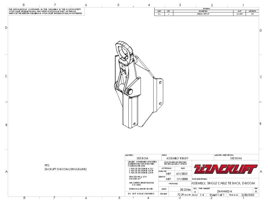 Picture of Zacklift Quick-Back