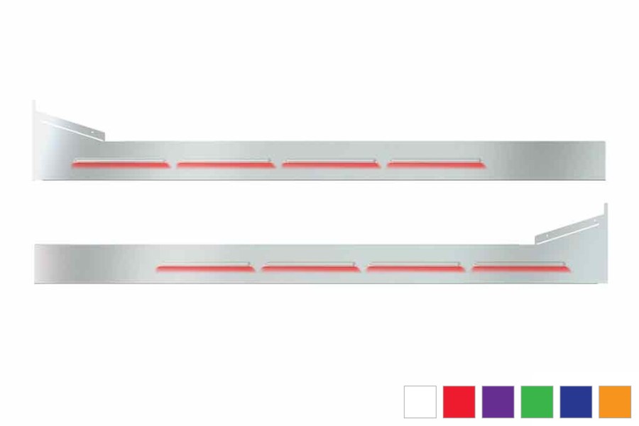 Picture of Trux Louvered "Glow Trim" Sleeper Panels - Peterbilt