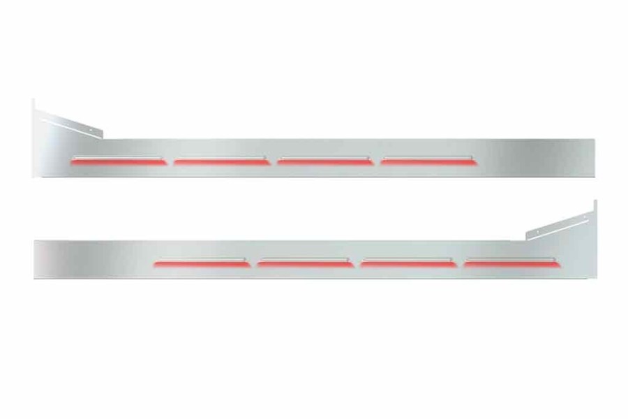 Picture of Trux Louvered "Glow Trim" Sleeper Panels - Peterbilt