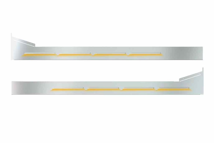 Picture of Trux Louvered "Glow Trim" Sleeper Panels - Peterbilt