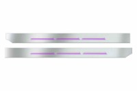 Picture of Trux Louvered "Glow Trim" Sleeper Panels - Peterbilt