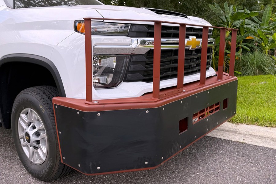 Picture of Diversified Pushbumper 2024 Newer Chevy Silverado 3500HD/2500HD Trucks with Grille Gaurd Faceplate not Pre Installed