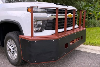 Picture of Diversified Pushbumper 2024 Newer Chevy Silverado 3500HD/2500HD Trucks without Grille Gaurd Faceplate not Pre Installed