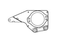 Picture of DewEze Pump Mount Bracket Ford 2020 6.7L Single Alternator for 700612