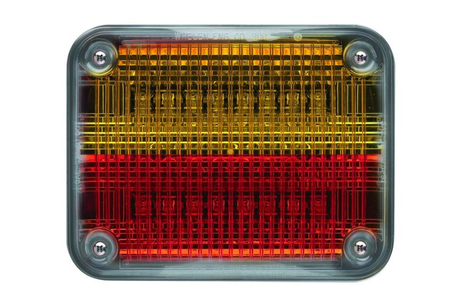 Picture of Whelen Super-LED Light, Red/Amber w/Clear Lens