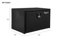Picture of Buyers Black Diamond Tread Steel Underbody Truck Box w/Aluminum Door