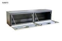 Picture of RC Industries Black Powder Coated Steel Toolbox w/Stainless Steel Door