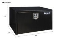 Picture of Buyers Black Steel Compact Single T-Handle Latch Underbody Toolbox