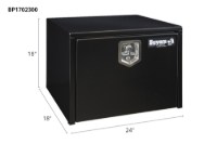 Picture of Buyers Black Steel Compact Single T-Handle Latch Underbody Toolbox