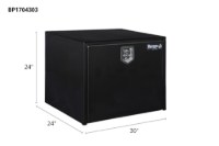 Picture of Buyers Black Steel Compact Single T-Handle Latch Underbody Toolbox