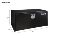 Picture of Buyers Black Steel Compact Single T-Handle Latch Underbody Toolbox