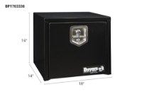 Picture of Buyers Black Steel Compact Single T-Handle Latch Underbody Toolbox