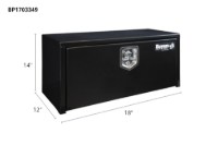 Picture of Buyers Black Steel Compact Single T-Handle Latch Underbody Toolbox