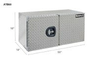 Picture of Buyers Diamond Tread Double Door Aluminum Underbody Truck Box w/Barn Door Series