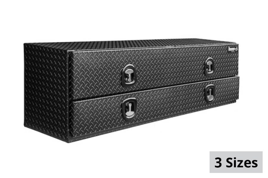 Picture of Buyers Topsider Matte Black Diamond Tread Aluminum HD Flatbed Contractor w/Lower Door