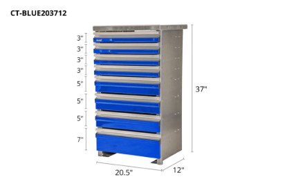 Picture of CTech 8 Drawer Blue Toolbox System