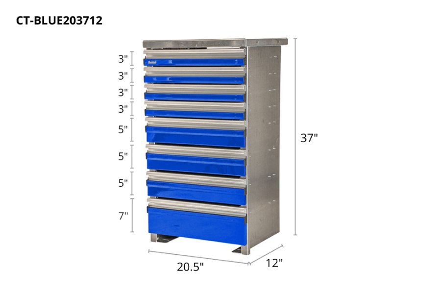 Picture of CTech 8 Drawer Blue Toolbox System