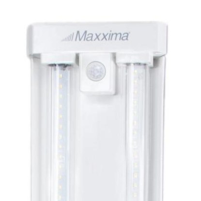 Picture of Maxxima 4 FT. LED Motion Sensor Shop Light, Linkable, Clear Lens 5000K
Daylight, 4600 Lumens