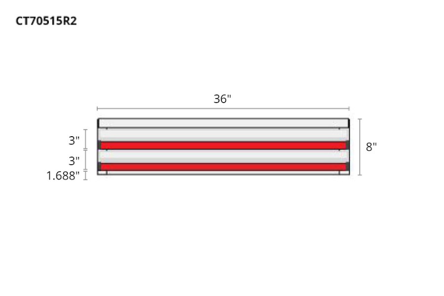 Picture of CTech 2 Drawer Red Toolbox Systems