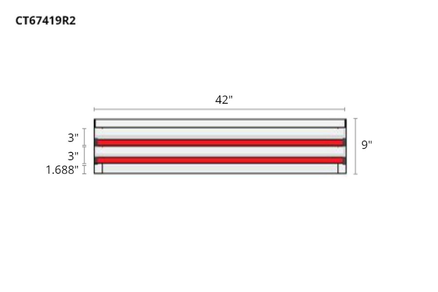 Picture of CTech 2 Drawer Red Toolbox Systems