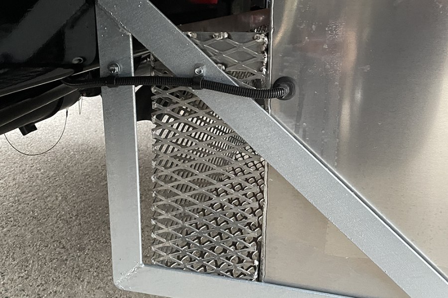Picture of Zip's Custom 48" Aluminum Mesh Lumber Basket