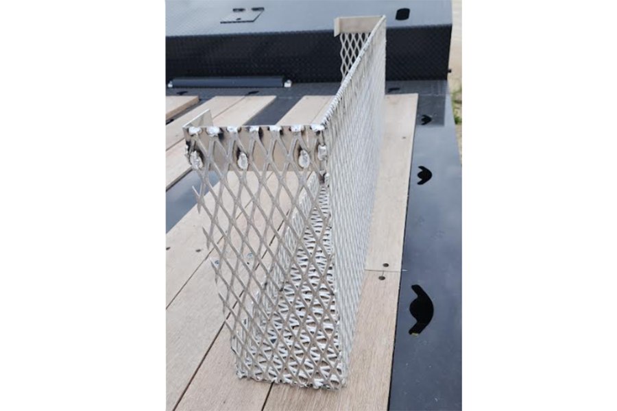 Picture of Zip's Custom 48" Aluminum Mesh Lumber Basket